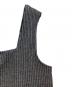 中古・古着 Glam Lips (グラムリップス) NO-SLEEVE BUTTON DOWN RIB ONE-PIECE グレー サイズ:SIZE Free：6000円