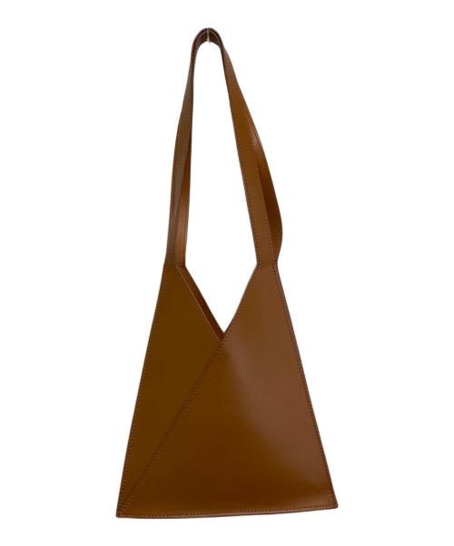 MM6 Maison Margiela（エムエムシックスメゾンマルジェラ）MM6 Maison Margiela (エムエムシックスメゾンマルジェラ) レザースモールジャパニーズバッグ ブラウンの古着・服飾アイテム