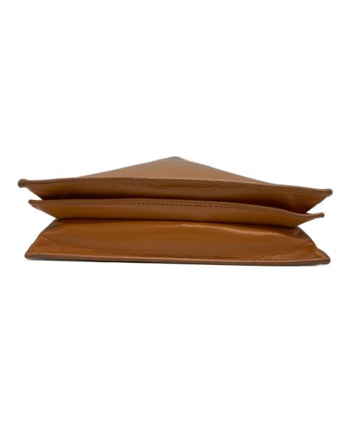 MM6 Maison Margiela（エムエムシックスメゾンマルジェラ）MM6 Maison Margiela (エムエムシックスメゾンマルジェラ) レザースモールジャパニーズバッグ ブラウンの古着・服飾アイテム