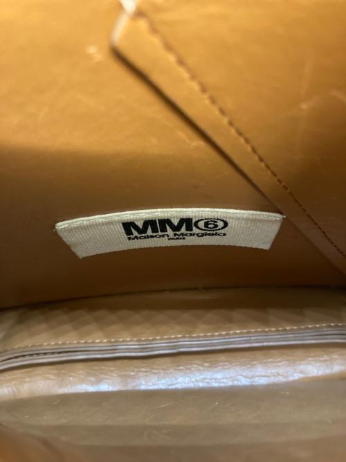 MM6 Maison Margiela（エムエムシックスメゾンマルジェラ）MM6 Maison Margiela (エムエムシックスメゾンマルジェラ) レザースモールジャパニーズバッグ ブラウンの古着・服飾アイテム