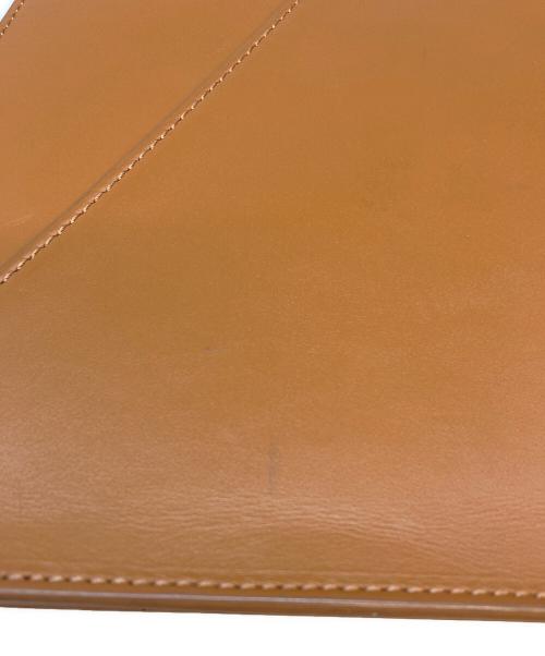 MM6 Maison Margiela（エムエムシックスメゾンマルジェラ）MM6 Maison Margiela (エムエムシックスメゾンマルジェラ) レザースモールジャパニーズバッグ ブラウンの古着・服飾アイテム