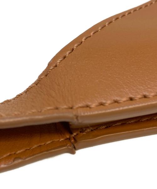 MM6 Maison Margiela（エムエムシックスメゾンマルジェラ）MM6 Maison Margiela (エムエムシックスメゾンマルジェラ) レザースモールジャパニーズバッグ ブラウンの古着・服飾アイテム