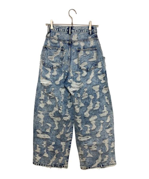 Ameri（アメリ）AMERI (アメリ) MEDI MAX DAMAGE DENIM ブルー サイズ:SIZE 24 未使用品の古着・服飾アイテム