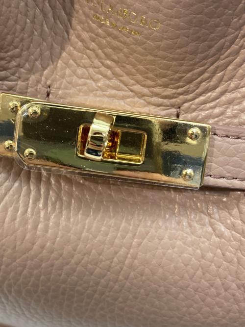 VIOLAd'ORO（ヴィオラドーロ）VIOLAd'ORO (ヴィオラドーロ) W フェイス トート ピンクの古着・服飾アイテム