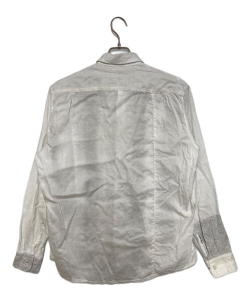 KAPITAL（キャピタル）KAPITAL (キャピタル) コットンリネンパッチワークシャツ ホワイト サイズ:SIZE Mの古着・服飾アイテム