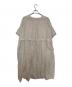 nest Robe (ネストローブ) リネンレースギャザーハーフスリーブドレス ベージュ サイズ:SIZE Free：7000円