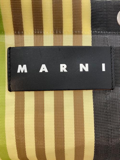 MARNI（マルニ）MARNI (マルニ) MARKET STRIPE BAG イエロー×グレーの古着・服飾アイテム