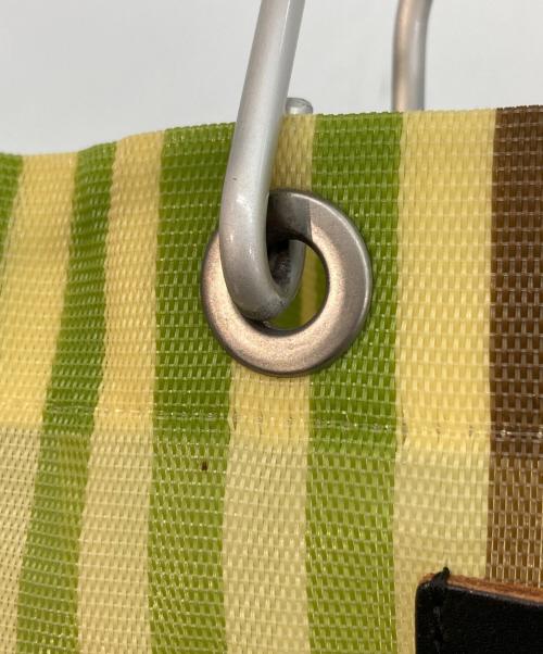 MARNI（マルニ）MARNI (マルニ) MARKET STRIPE BAG イエロー×グレーの古着・服飾アイテム