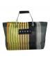 MARNI（マルニ）の古着「MARKET STRIPE BAG」｜イエロー×グレー