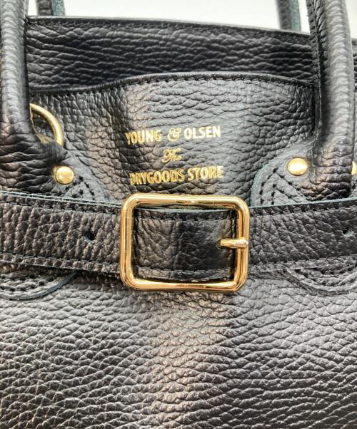 YOUNG & OLSEN The DRYGOODS STORE（ヤングアンドオルセン ザ ドライグッズストア）YOUNG & OLSEN The DRYGOODS STORE (ヤングアンドオルセン ザ ドライグッズストア) 別注ストラップ付きベルトバック ブラックの古着・服飾アイテム