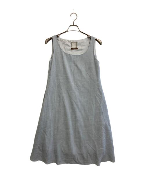 FOXEY（フォクシー）FOXEY (フォクシー) デイジートラベルパフ ノースリーブワンピース ブルー サイズ:SIZE 38の古着・服飾アイテム