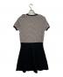 RED VALENTINO (レッドヴァレンティノ) ニットワンピース ブラック×ホワイト サイズ:SIZE L：10000円