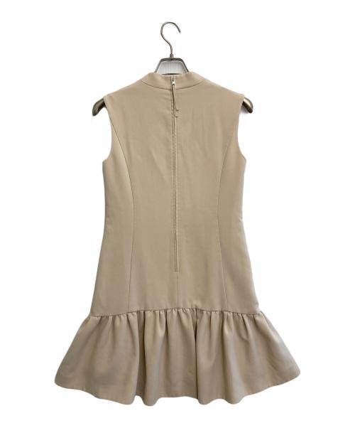 FOXEY（フォクシー）FOXEY (フォクシー) ノースリーブワンピース ベージュ サイズ:38の古着・服飾アイテム