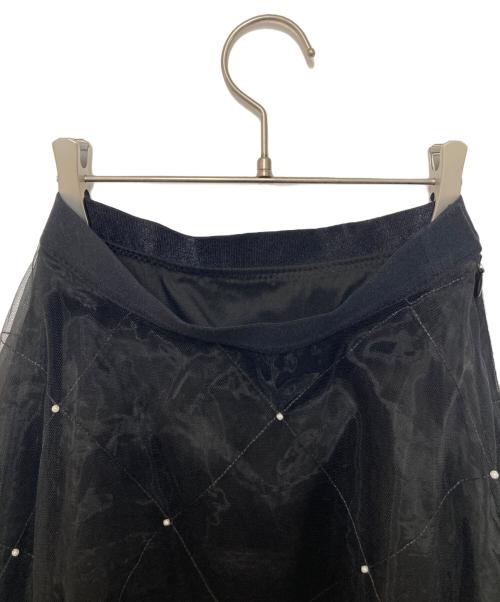 CELFORD（セルフォード）CELFORD (セルフォード) バリエチュールフレアスカート ブラック サイズ:SIZE 32の古着・服飾アイテム