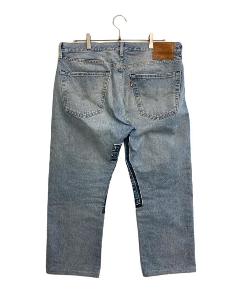 LEVI'S PReMIUM（リーバイス プレミアム）LEVI'S PReMIUM (リーバイス プレミアム) パッチワーク501デニムパンツ ブルー サイズ:SIZE 36の古着・服飾アイテム
