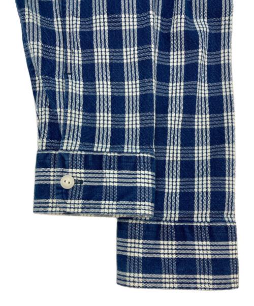 POLO COUNTRY（ポロカントリー）POLO COUNTRY (ポロカントリー) パラカチェックシャツジャケット インディゴ×ホワイト サイズ:SIZE Mの古着・服飾アイテム