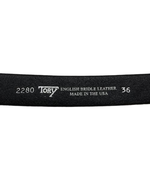 TORY LEATHER（トリーレザー）TORY LEATHER (トリーレザー) 2280 Hoof Pick Belt ブラック サイズ:SIZE 36の古着・服飾アイテム