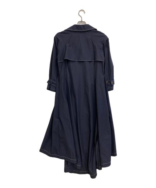 sheller（シェリエ）sheller (シェリエ) 2WAYトレンチステッチワンピース ネイビー サイズ:SIZE Freeの古着・服飾アイテム