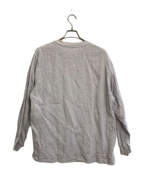 BRU NA BOINNE（ブルーナボイン）BRU NA BOINNE (ブルーナボイン) リネンロンT グレー サイズ:SIZE Lの古着・服飾アイテム