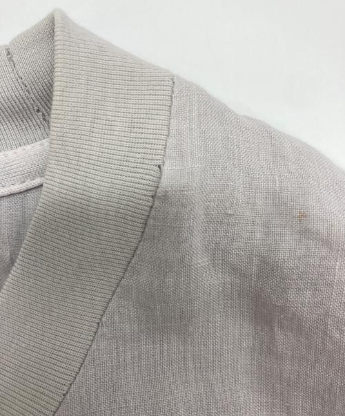 BRU NA BOINNE（ブルーナボイン）BRU NA BOINNE (ブルーナボイン) リネンロンT グレー サイズ:SIZE Lの古着・服飾アイテム