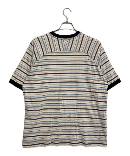 BRU NA BOINNE（ブルーナボイン）BRU NA BOINNE (ブルーナボイン) フォルマT アイボリー×ブルー サイズ:SIZE Lの古着・服飾アイテム