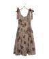 Her lip to（ハーリップトゥ）の古着「Sunflower-printed midi dress」｜ベージュ