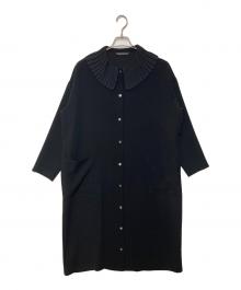 mizuiro-ind（ミズイロインド）の古着「プリーツカラーワンピース」｜ブラック