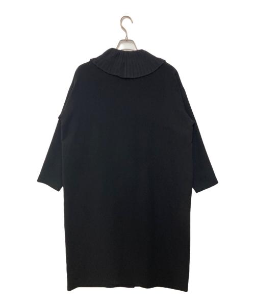 mizuiro-ind（ミズイロインド）mizuiro-ind (ミズイロインド) プリーツカラーワンピース ブラック サイズ:Fの古着・服飾アイテム