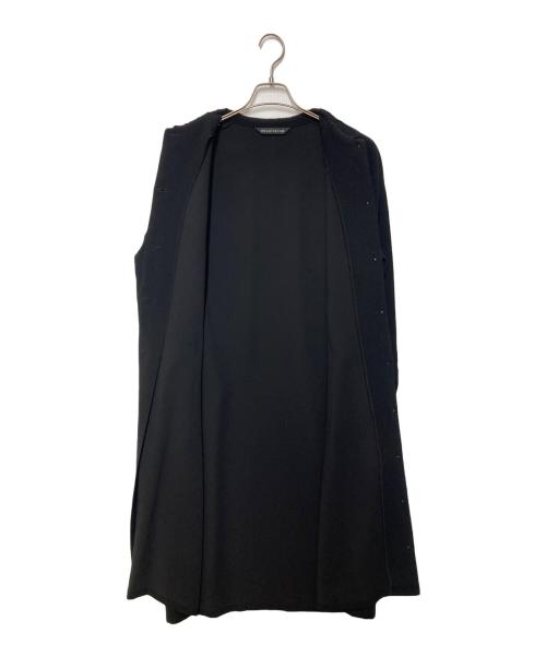mizuiro-ind（ミズイロインド）mizuiro-ind (ミズイロインド) プリーツカラーワンピース ブラック サイズ:Fの古着・服飾アイテム