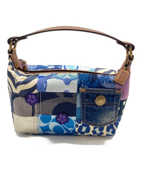 COACH（コーチ）COACH (コーチ) デニムパッチワーク アクセサリーポーチ インディゴの古着・服飾アイテム