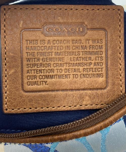 COACH（コーチ）COACH (コーチ) デニムパッチワーク アクセサリーポーチ インディゴの古着・服飾アイテム