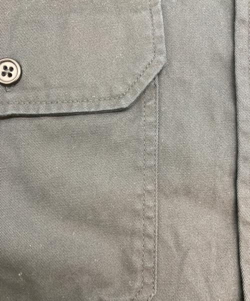 POLO RALPH LAUREN（ポロ・ラルフローレン）POLO RALPH LAUREN (ポロ・ラルフローレン) 金獅子刺繍 ワッペンミリタリーシャツ ブラック サイズ:Lの古着・服飾アイテム