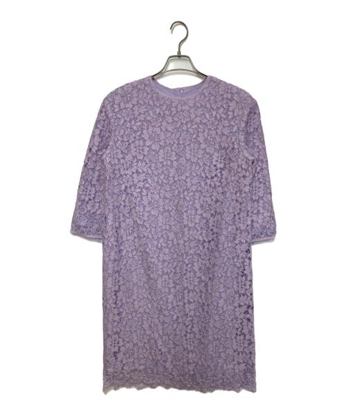 ADORE（アドーア）ADORE (アドーア) ボタニカルコードレースワンピース ラベンダー サイズ:SIZE 38の古着・服飾アイテム