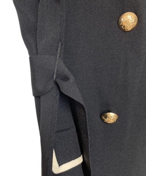 GRACE CONTINENTAL（（グレースコンチネンタル）GRACE CONTINENTAL (（グレースコンチネンタル) バイカラーニットベスト ブラック サイズ:36の古着・服飾アイテム