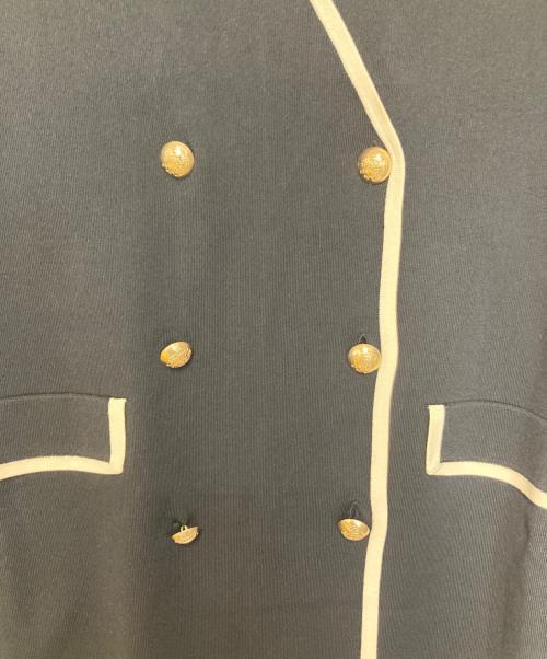 GRACE CONTINENTAL（（グレースコンチネンタル）GRACE CONTINENTAL (（グレースコンチネンタル) バイカラーニットベスト ブラック サイズ:36の古着・服飾アイテム