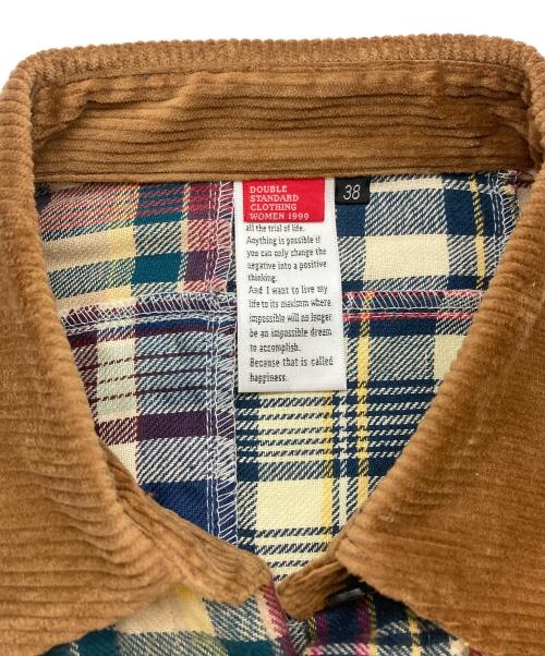 DOUBLE STANDARD CLOTHING（ダブルスタンダードクロージング）DOUBLE STANDARD CLOTHING (ダブルスタンダードクロージング) パッチワークネル起毛シャツ マルチカラー サイズ:SIZE 38 未使用品の古着・服飾アイテム