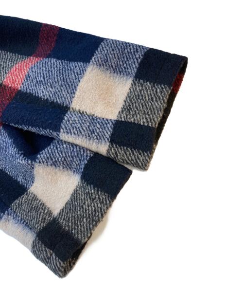 CB CRESTBRIDGE（シービークレストブリッジ）CB CRESTBRIDGE (シービークレストブリッジ) クレストブリッジチェックダッフルブルゾン ネイビー×レッド サイズ:SIZE Mの古着・服飾アイテム