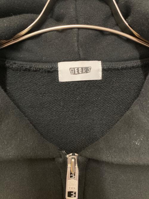 geeks（ギークス）geeks (ギークス) DOWBLE ZIP HOODIE ブラック サイズ:1の古着・服飾アイテム
