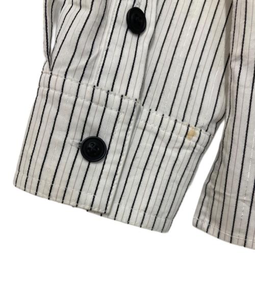 WOKE EDGE（ウォーク エッジ）WOKE EDGE (ウォーク エッジ) Ny Glit Check Shirt ホワイト サイズ:Mの古着・服飾アイテム