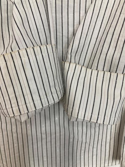 WOKE EDGE（ウォーク エッジ）WOKE EDGE (ウォーク エッジ) Ny Glit Check Shirt ホワイト サイズ:Mの古着・服飾アイテム