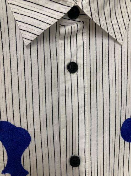 WOKE EDGE（ウォーク エッジ）WOKE EDGE (ウォーク エッジ) Ny Glit Check Shirt ホワイト サイズ:Mの古着・服飾アイテム