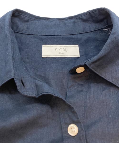 SLOBE IENA（スローブ イエナ）SLOBE IENA (スローブ イエナ) リネンコットンBOXシャツ ネイビー サイズ:SIZE Freeの古着・服飾アイテム