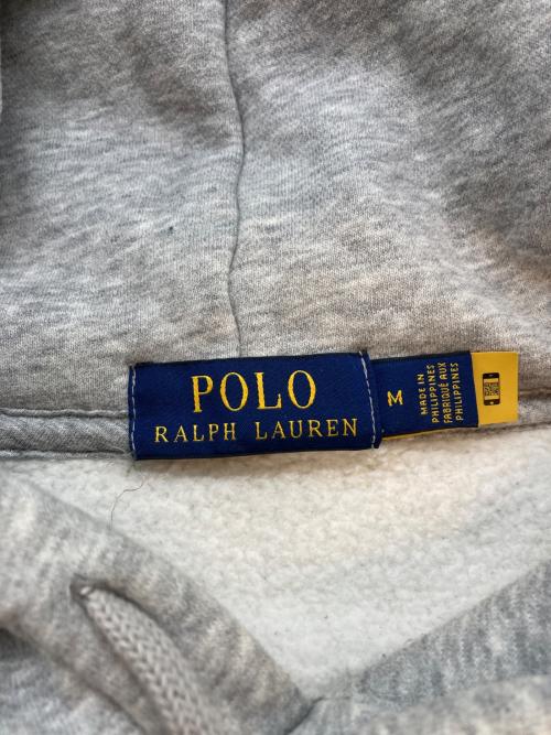 POLO RALPH LAUREN（ポロ・ラルフローレン）POLO RALPH LAUREN (ポロ・ラルフローレン) ポロベアプリントプルオーバーパーカー グレー サイズ:SIZE Mの古着・服飾アイテム