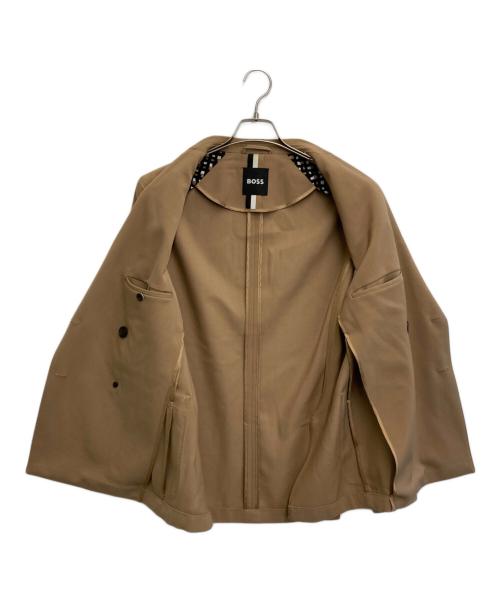 BOSS（ボス）BOSS (ボス) ピークドラペルダブルブレストジャケット ベージュ サイズ:SIZE Sの古着・服飾アイテム
