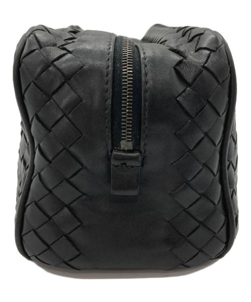 BOTTEGA VENETA（ボッテガベネタ）BOTTEGA VENETA (ボッテガベネタ) イントレチャートセカンドバッグ ブラックの古着・服飾アイテム