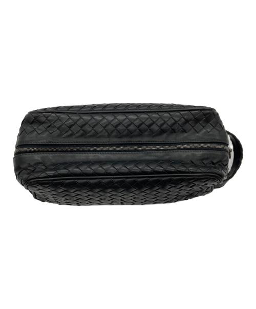 BOTTEGA VENETA（ボッテガベネタ）BOTTEGA VENETA (ボッテガベネタ) イントレチャートセカンドバッグ ブラックの古着・服飾アイテム