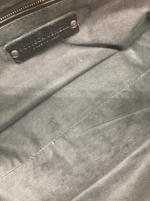 BOTTEGA VENETA（ボッテガベネタ）BOTTEGA VENETA (ボッテガベネタ) イントレチャートセカンドバッグ ブラックの古着・服飾アイテム
