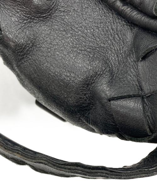 BOTTEGA VENETA（ボッテガベネタ）BOTTEGA VENETA (ボッテガベネタ) イントレチャートセカンドバッグ ブラックの古着・服飾アイテム