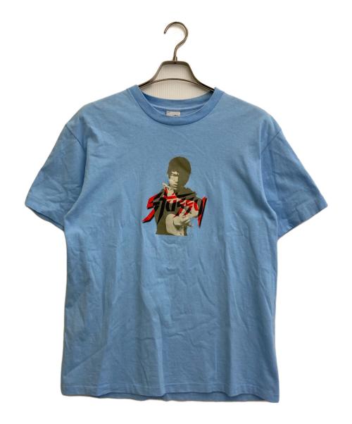 stussy（ステューシー）stussy (ステューシー) ブルース・リーTシャツ スカイブルー サイズ:SIZE Lの古着・服飾アイテム
