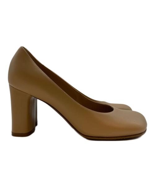 PELLICO（ペリーコ）PELLICO (ペリーコ) ミレナ スクエアトゥチャンキーヒールパンプス ベージュ サイズ:SIZE 22.5cmの古着・服飾アイテム